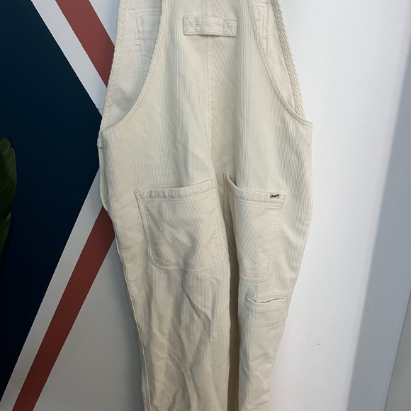 Duluth Trading Birch Color Corduroy Straight Leg Bibs/Overalls - Picture 5 of 6